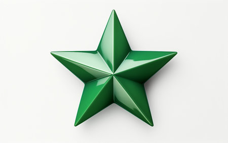 Star on Clear Background. Ai generatedの素材