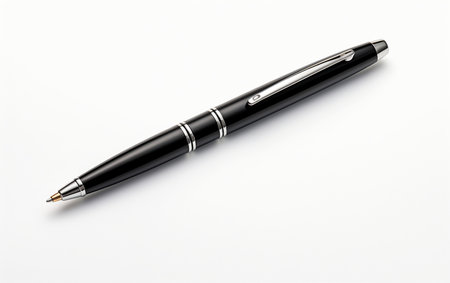 Pen against Transparent Backdrop. Ai generatedの素材