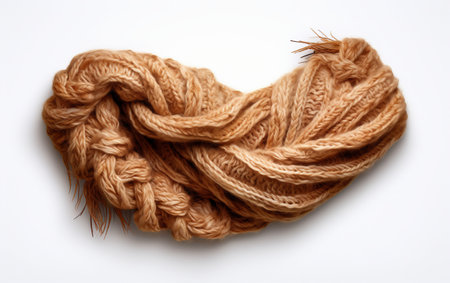 Woolen Scarf on Clear Background. Ai generatedの素材