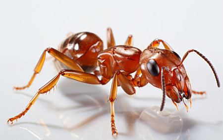Pharaoh Ant Isolated on Background. Ai generatedの素材