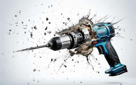 Drill of Iron with Transparent Backgroundの素材