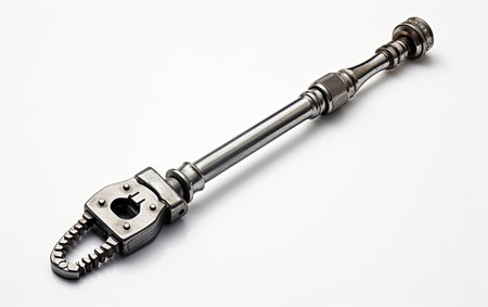 Adjustable Gas Wrench on Transparent Backgroundの素材