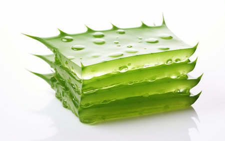 Aloe Vera Slice Clear Backgroundの素材