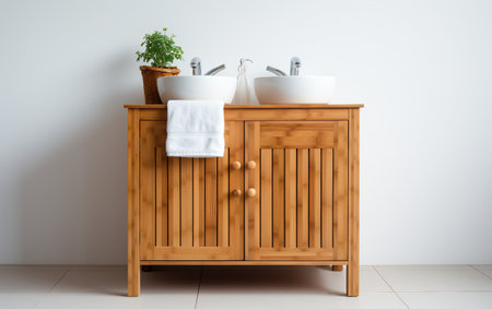 Bathroom Cabinet on a Transparent Backgroundの素材