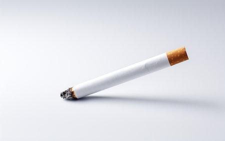 White Cigarette on a White Backgroundの素材