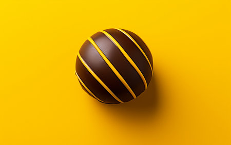 French Chocolate on Yellowの素材