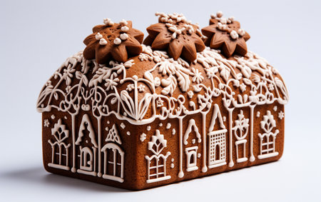 Gingerbread Cake White Backgroundの素材