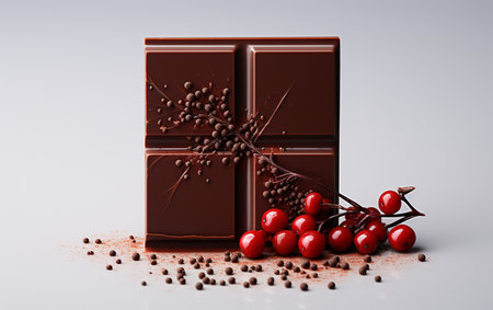 Japanese Chocolate on Plain Whiteの素材