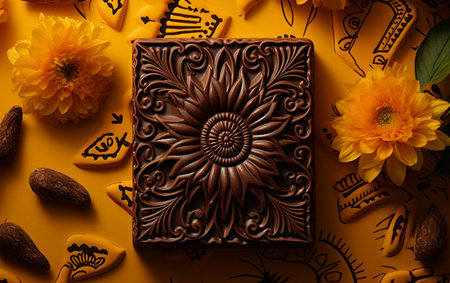 Chocolate Mexican Yellow Backgroundの素材