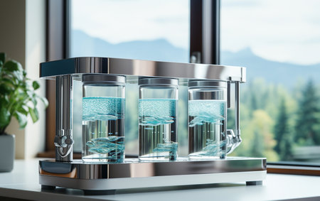 Water Recycling System White Backgroundの素材