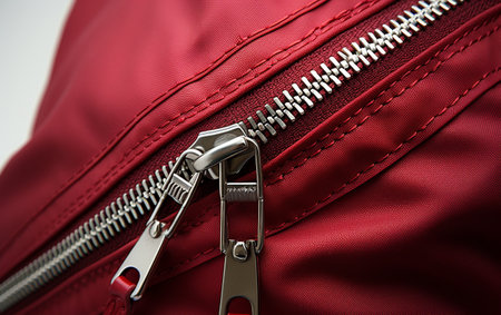 Red Zipper Background Whiteの素材