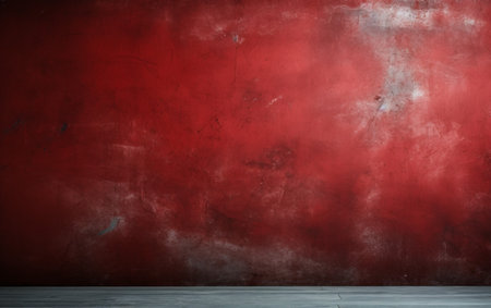Deep Red Textured Wall Backgroundの素材
