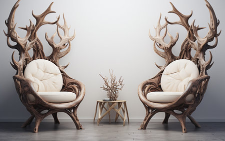 Foyer Decor Wall Statement Chairsの素材