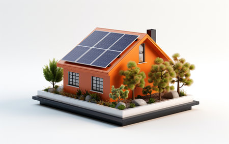 Sun Power White Backgroundの素材