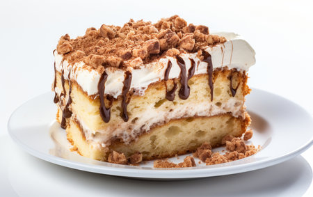 Coffee Cake White Backgroundの素材