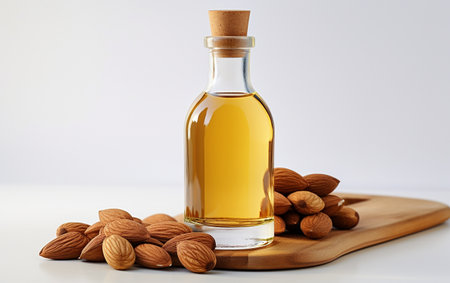 Almond Oil on Transparent Backgroundの素材