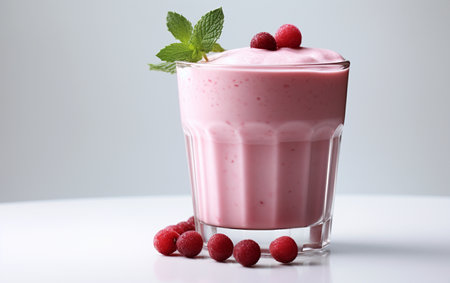 Cranberry Milkshake on See-Through Backgroundの素材
