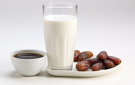 Date with Milk Glass Transparent Backgroundの素材