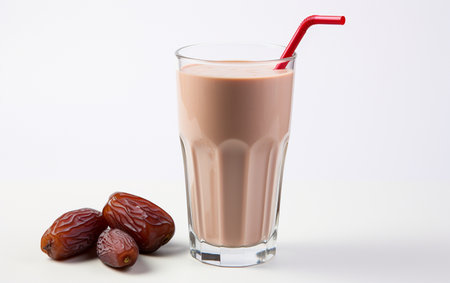 Date Milkshake on Clear Backgroundの素材