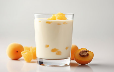 Apricot milkshake Transparent Backdropの素材