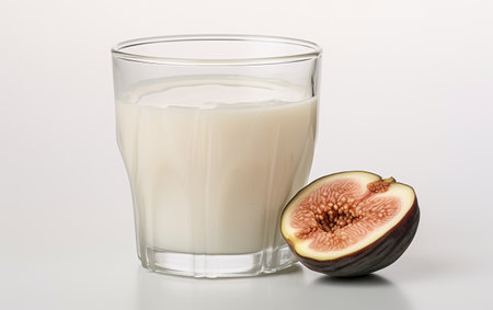 Dried Fig Milk Glass Transparent Backgroundの素材