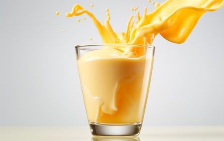 Pineapple Milkshake on See-Through Backdropの素材