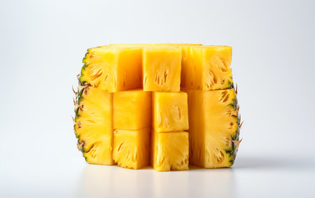 Pineapple Displayed Transparentlyの素材