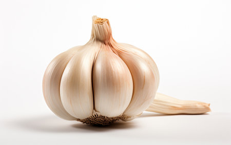 Garlic Set on See-Through Surfaceの素材