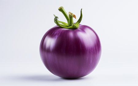Eggplant against Clear Backdropの素材
