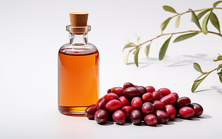Jojoba Oil Bottle Transparent Backgroundの素材