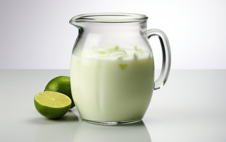 Lime Milkshake on Transparent Backgroundの素材