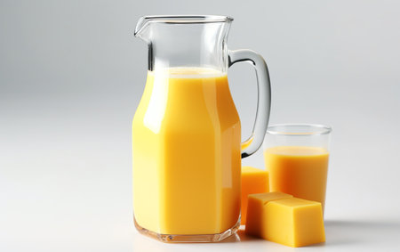 Transparent Mango Juice Backgroundの素材