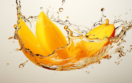 Mango Falling Transparent Backgroundの素材