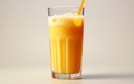 Pure orange juice on the transparent backgroundの素材