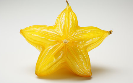 Star Fruit on Clear Backgroundの素材
