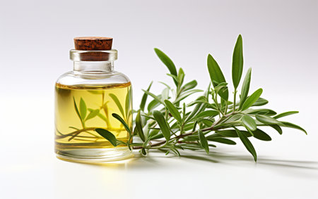 Tea Tree Oil on a Clear Canvasの素材