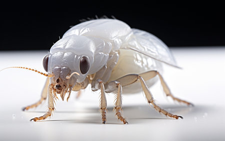 Flea and Ants on a Background of Transparencyの素材