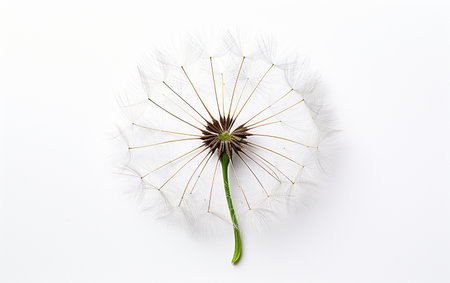 Dandelion Leaf with Transparent Backdropの素材