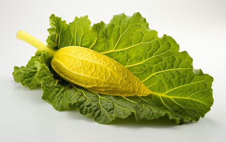 Hubbard Squash Foliage on a Transparent Canvasの素材
