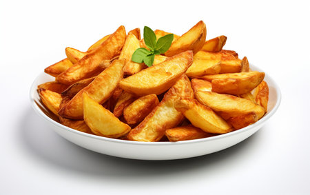 Fried Potato Spotlight on a See-Through Surfaceの素材