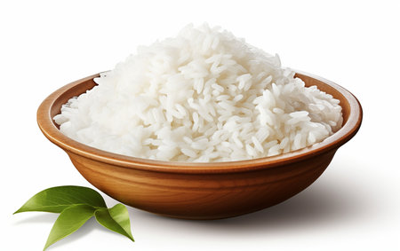 White Rice Bowl without Backgroundの素材