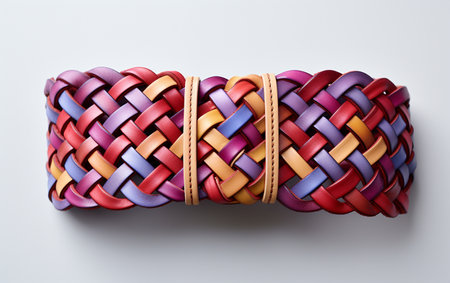 Braided Obi Belt with No Background Distractionsの素材