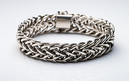 Braided Chain Belt without Backgroundの素材