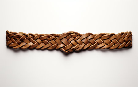 Braided Obi Belt with a See-Through Backdropの素材