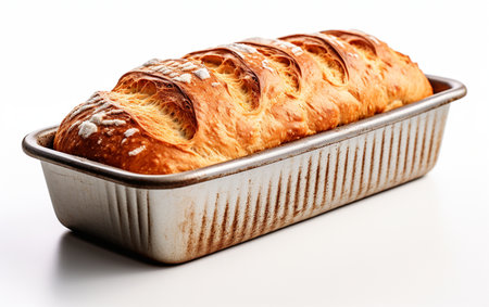 Bread Pan on a Clear Backgroundの素材