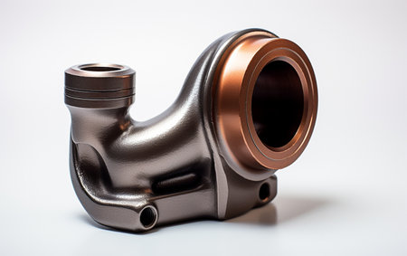 Bronze Iron Elbow New Silver on a See-Through Backgroundの素材