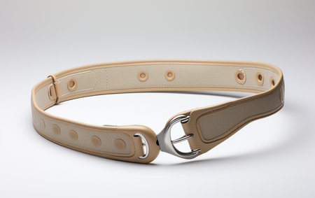 Buckle-Free Stretch Belt on a See-Through Backgroundの素材