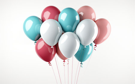 Bunch of Balloons without Background Interferenceの素材
