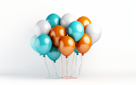 Balloons Array on a See-Through Backgroundの素材