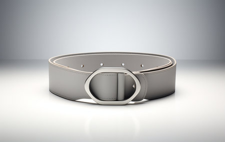 Buckle-Free Stretch Belt on a Clear Backgroundの素材